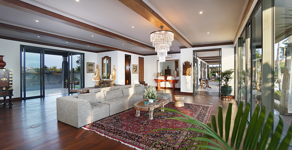 Tirtha Bayu Villa II - Living room layout