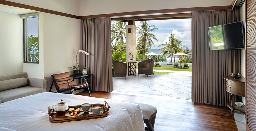 Villa Kailasha - Pool view from bedroom