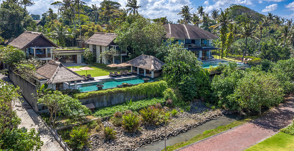 Seseh Beach Villa I - Aerial view