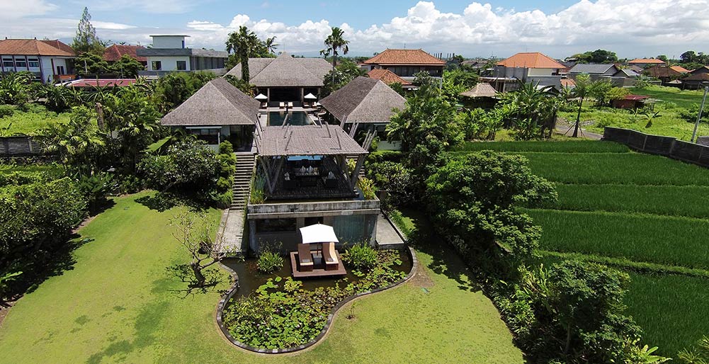 Villa Mandalay - Front of villa aerial