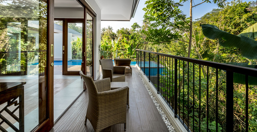 Pala Ubud - Villa Seraya B - Serene balcony to  rest and reflect