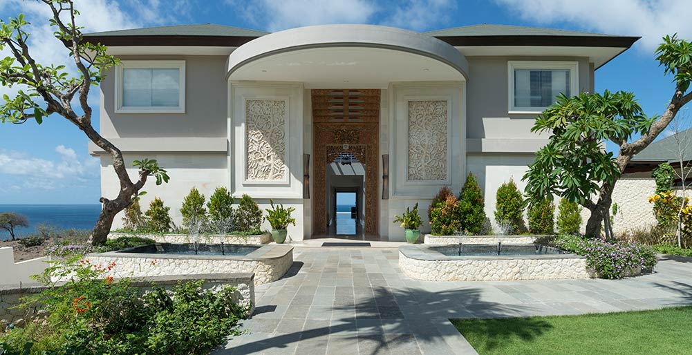 Pandawa Cliff Estate - The Pala - View from the entrance to the sea