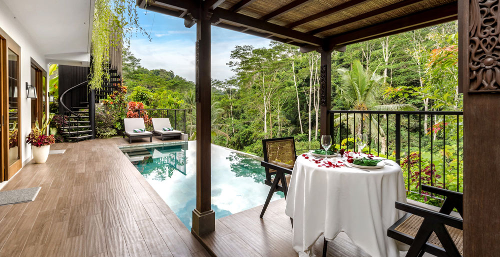 Pala Ubud - Villa Catur - Romantic dining pavilion