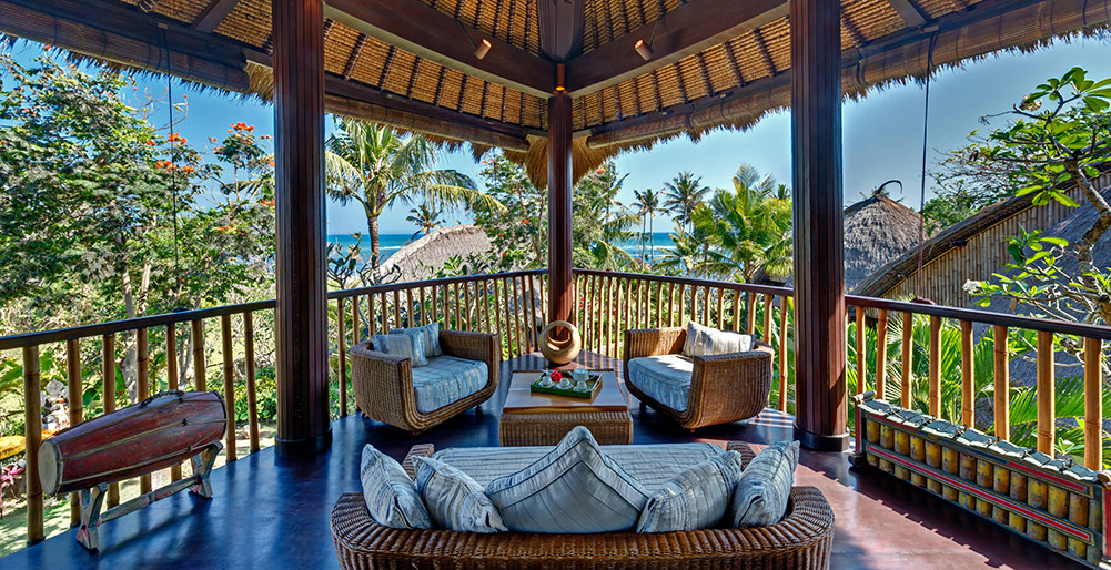 Taman Ahimsa - Upstairs living balcony