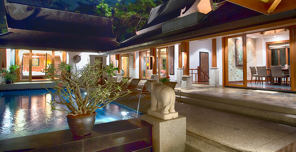 Baan Surin Sawan - Tranquil villa at dusk