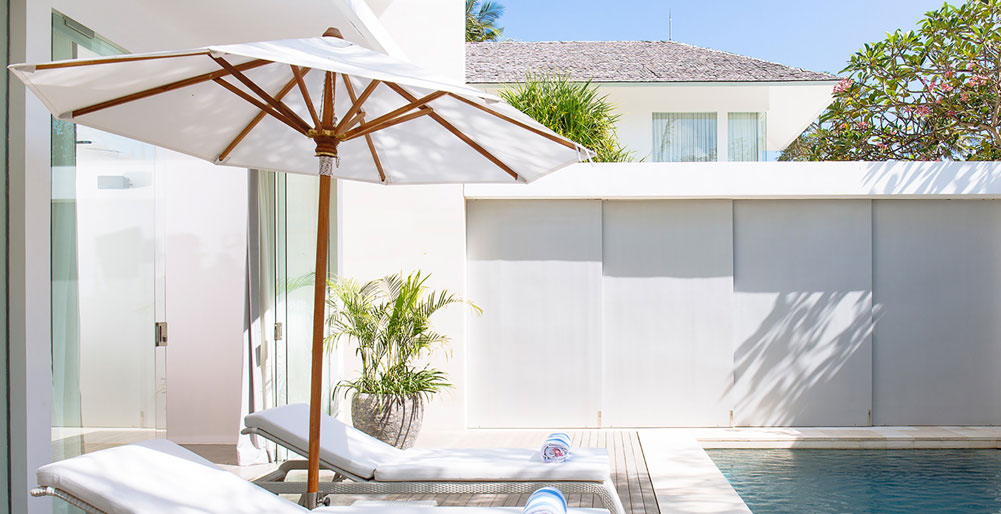 Villa Canggu - Villa North poolside area