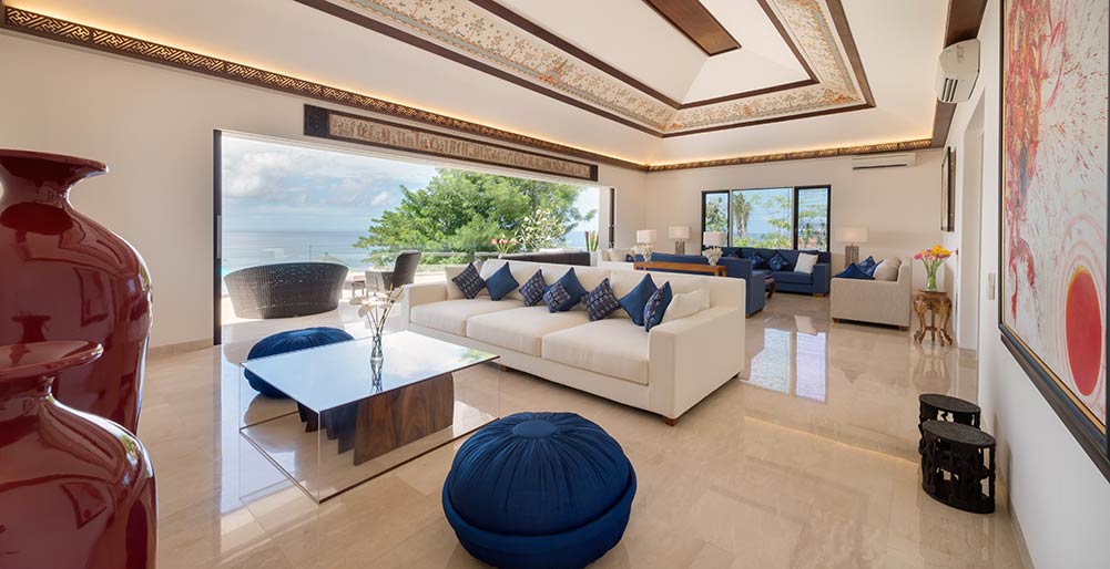 Pandawa Cliff Estate - The Pala - Upstairs living area